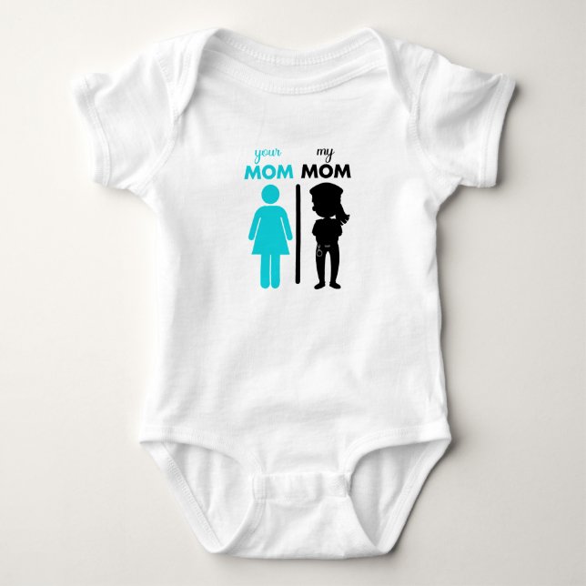 Body Ta Maman Ma Maman Est Une Maman Glacière Mon Bébé, (Devant)