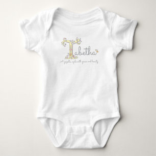 Body Tabetha Girls nom signifiant T monogramme coeurs