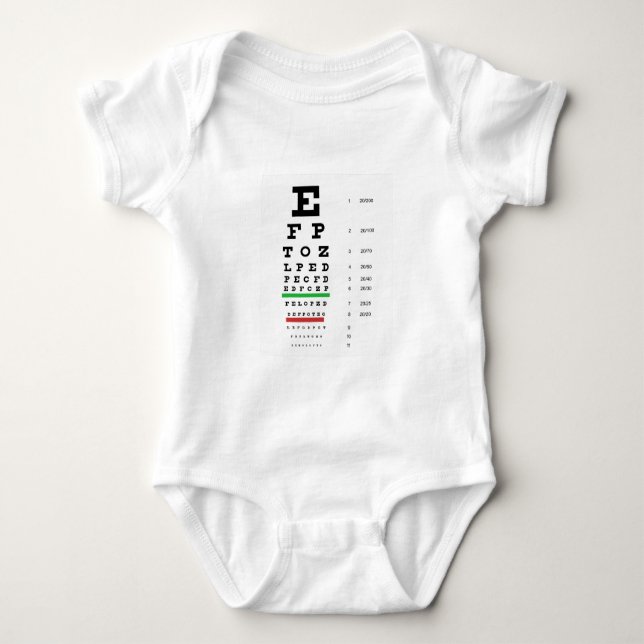 Body tableau de vision de Snellen pour l'opthalmologue (Devant)