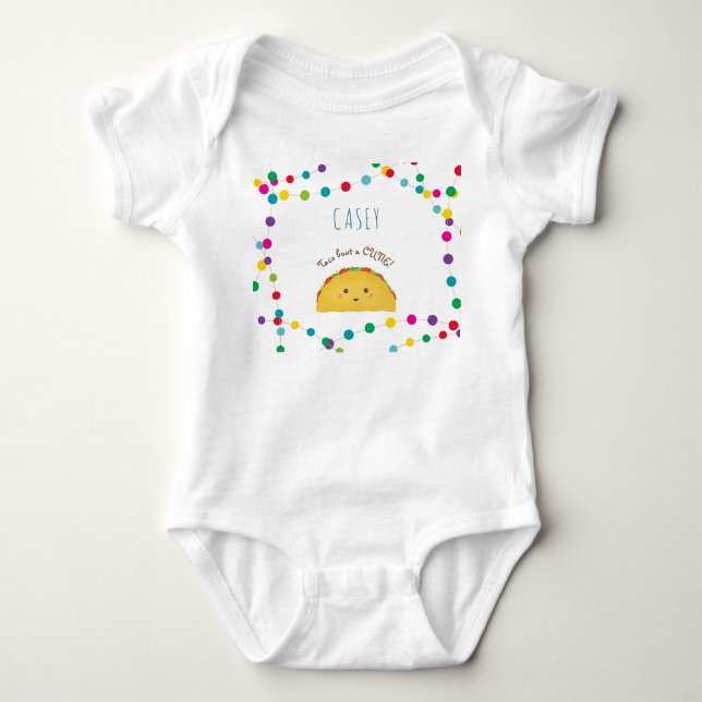Body Taco bout a cutie - mignon cadeau bébé pour nouvea (Devant)