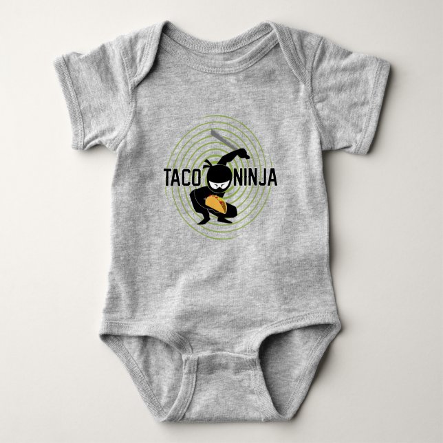 Body Taco Ninja Design - Bodysuit Baby Jersey (Devant)