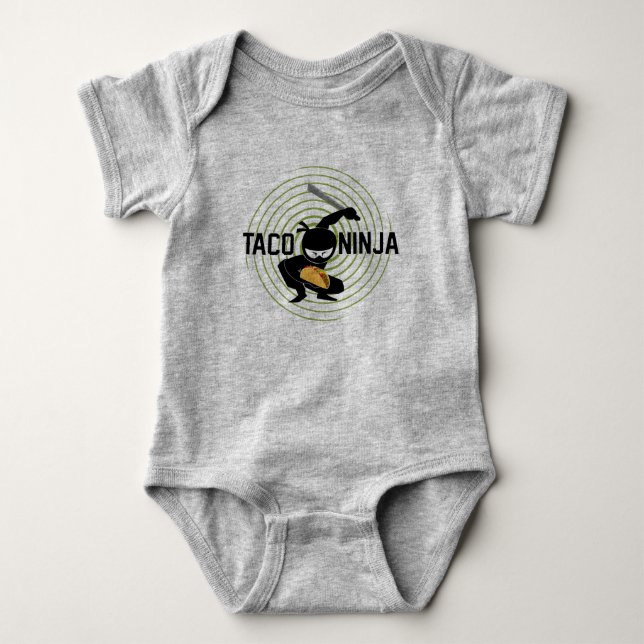 Body Taco Ninja Design - Bodysuit Baby Jersey (Devant)