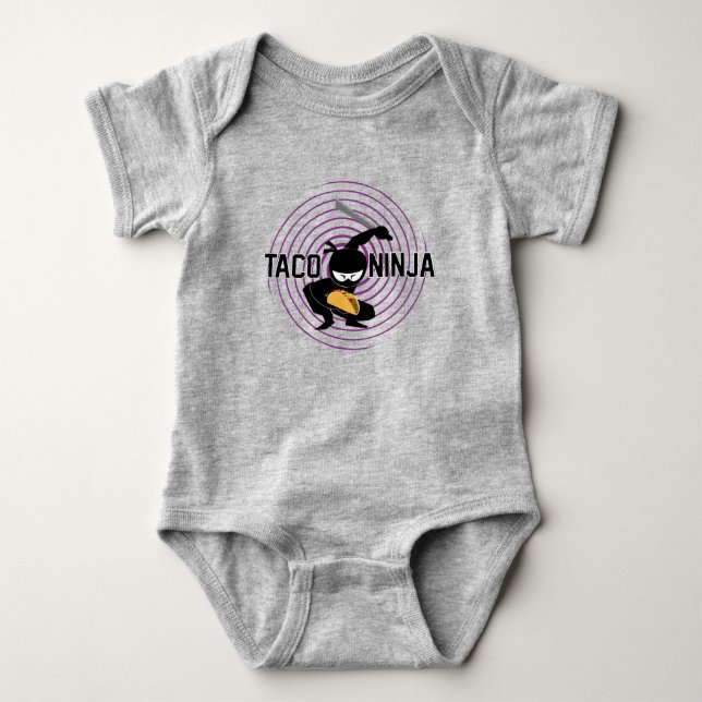 Body Taco Ninja Design - Bodysuit Baby Jersey (Devant)