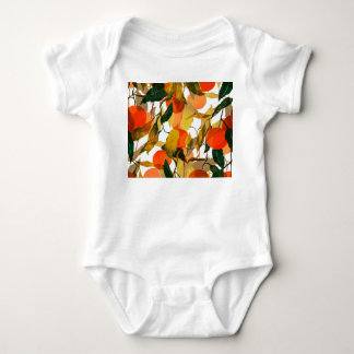 Body Tangerines arbre : motif juteux sans couture.