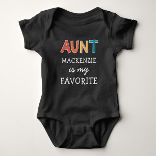 Body Tante Favorite Personnalisée Mignonne I Love My Ta