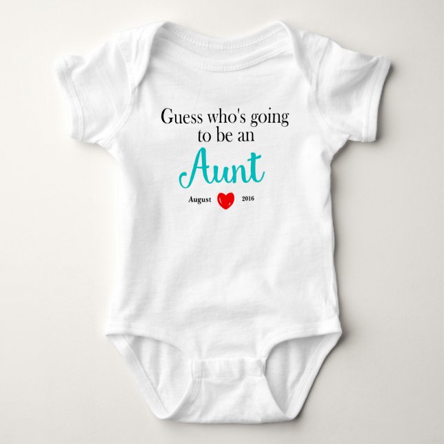 Body Tante Pregnancy Announcement Personalized (Devant)