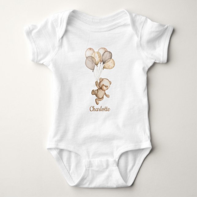 Body Teddy Bear Bear Bear Baby Bodysuit (Devant)