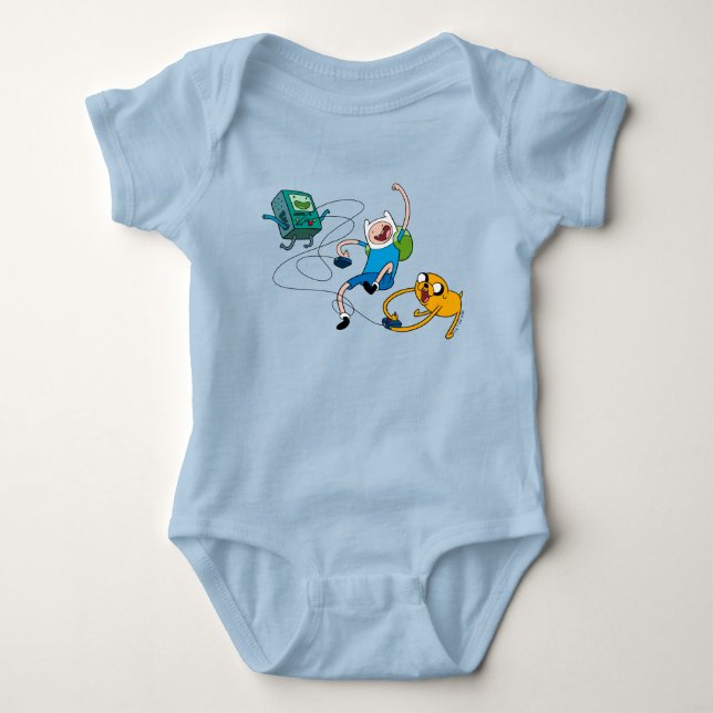 Body Temps d'aventure | Finn & Jake Jouer Avec BMO T-Sh (Devant)