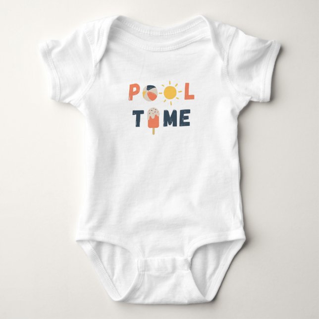 Body temps de la piscine. Costumes pour bébé et une piè (Devant)