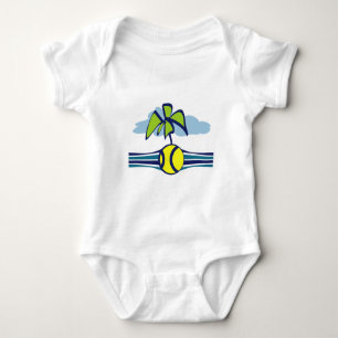 Body Tennis Island Tropical Summer Baby Bodysuit