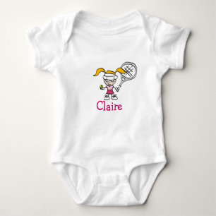Body Tenue bébé personnalisée avec dessin de fille de t
