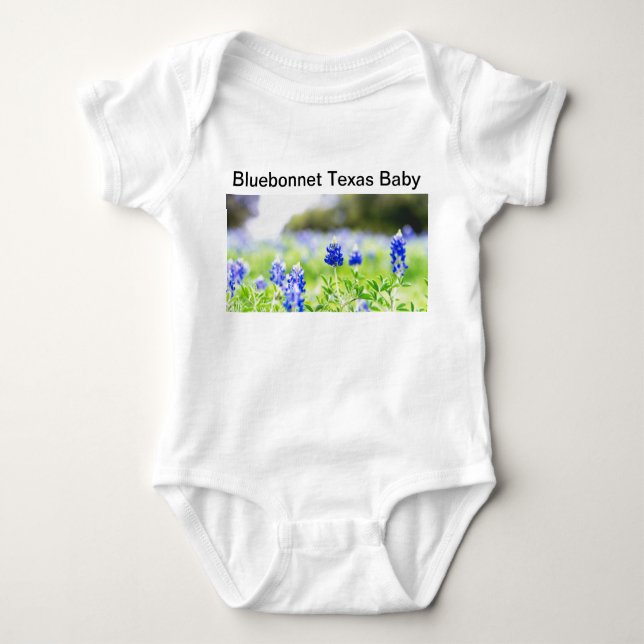 Body Texas Bluebonnet Bodysuit bébé Onsie Nouveau-né (Devant)
