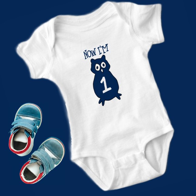 Body Thème Hibou Anniversaire Un an (Créateur téléchargé)