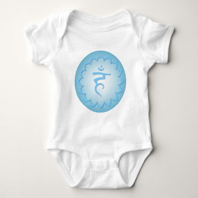 Body Throat Chakra - Bleu clair (Devant)