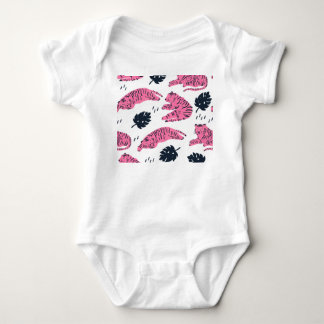 Body Tigre Rose Tropical : Vintage Tiret À Main.
