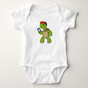 Body Tortue avec téléphone et Casquette