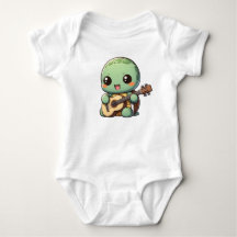 Tortue Chibi Jouer de la guitare