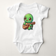 Tortue Chibi Jouer de la guitare