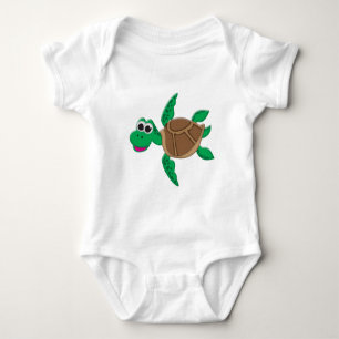Body Tortue mignonne de bande dessinée