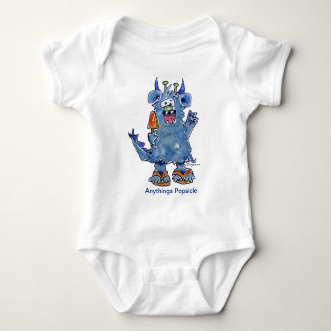 Body Tout Popsicle Funny Monster Baby T Chemise (Devant)