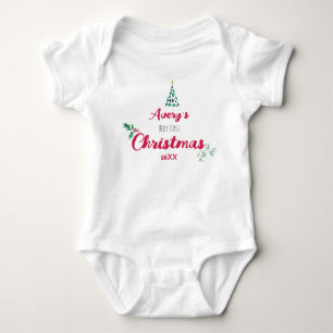 Body Tout premier Noël nom personnalisé et année