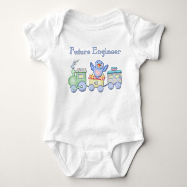 Body Toy Train Bluebird pour futur ingénieur Baby (Devant)