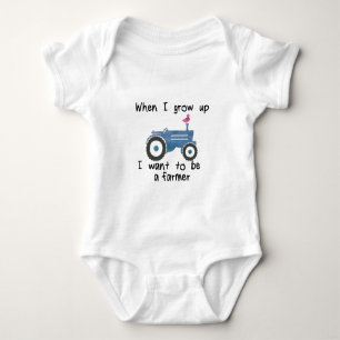 Body Tracteur et canard bleus. Je veux être une
