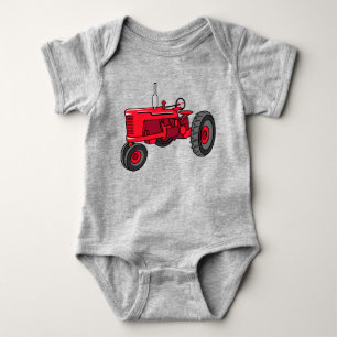 Body Tracteur rouge vintage