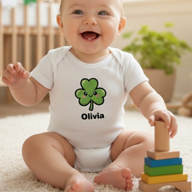 Body Trèfle Souriant Mignon (Créateur téléchargé)