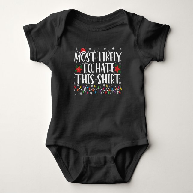 Body Très Probable De haïr Cette Chemise Noël De Famill (Devant)