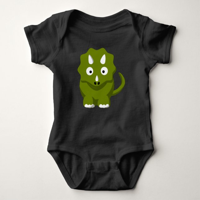 Body Tricératops Dino Baby Bodysuit (Devant)