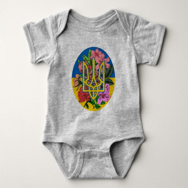 Body Trident ukrainien et drapeau de l'Ukraine avec des (Devant)