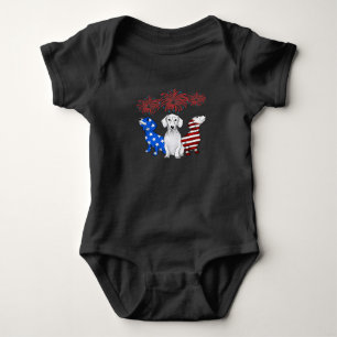 Body Trois Dachshunds American Flag couleur 4 juillet