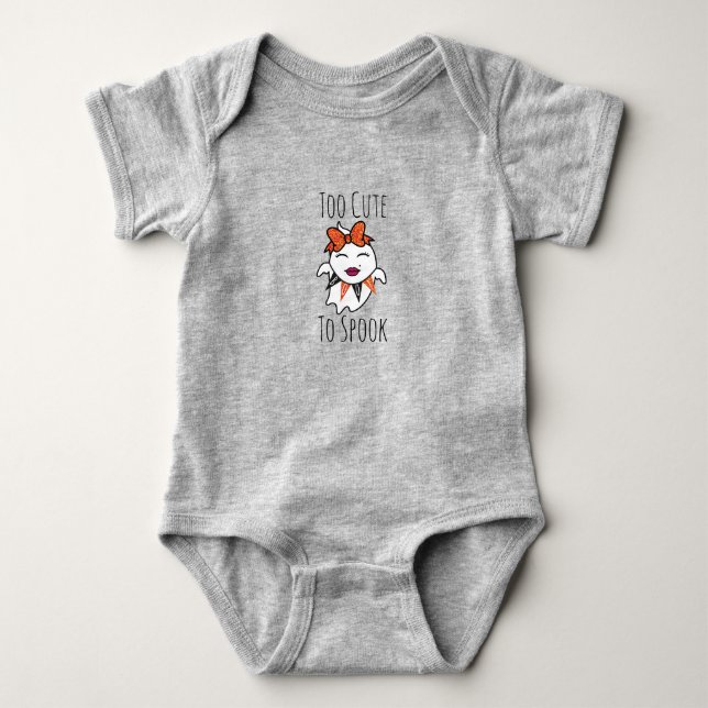Body Trop mignon pour parler de la combinaison pour béb (Devant)