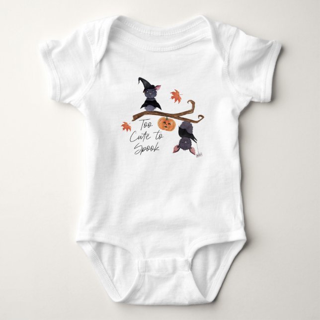 Body Trop mignonne pour parler chauves-souris d'Hallowe (Devant)