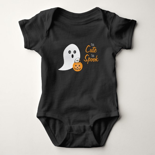 Body Trop Tailler Trick Ghost Trick Ou Treat Citrouille (Devant)