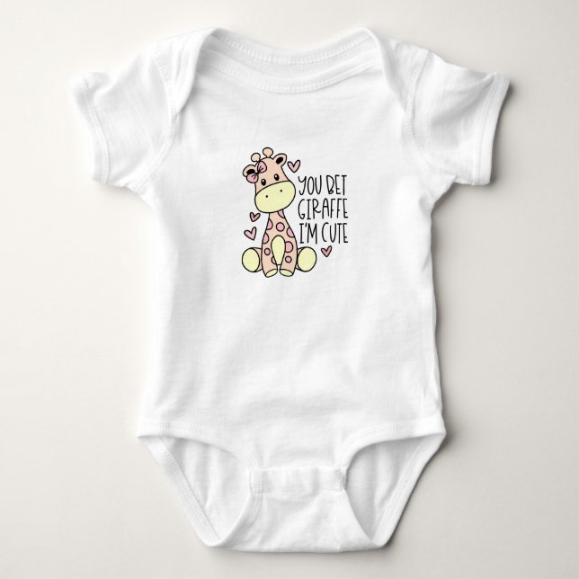 Body Tu paries Giraffe Je suis mignon Bodysuit (Devant)