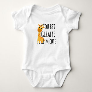 Body Tu paries Giraffe Je suis mignonne, drôle Giraff
