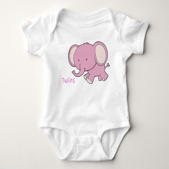 Body Twin Elephant bébé sur place (Devant)