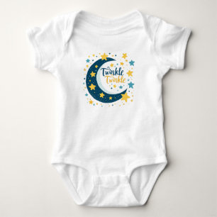 Body "Twinkle Twinkle" Lune et Star Baby Bodysuit