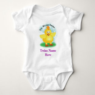 Body Twins Baby tee - shirt avec mignonne bébé poussin