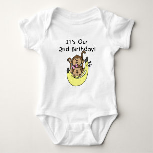 Body Twins Monkey Boy and Girl 2e anniversaire