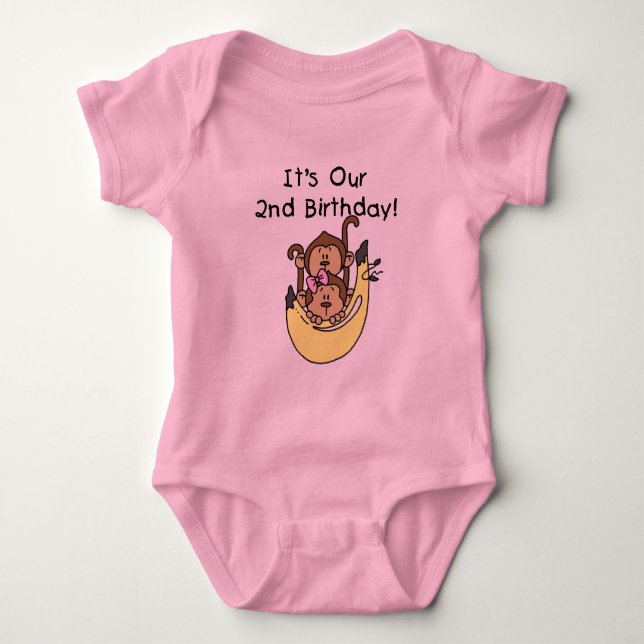 Body Twins Monkey Boy and Girl 2e anniversaire (Devant)