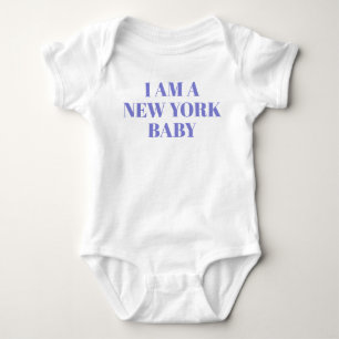Body Typographie bleue vêtements bébé New York