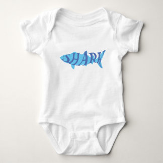 Body Typographie éclaboussante de requin nautique ludiq