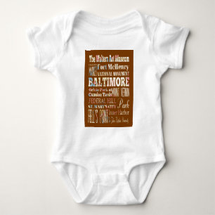 Body typographie, souveneir, le Maryland, Baltimore,