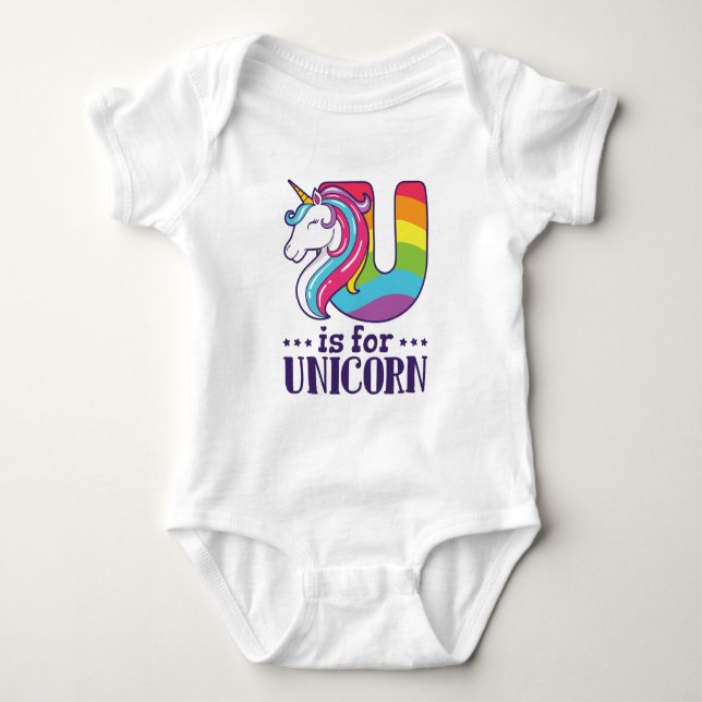 Body U est pour Unicorn Alphabet (Devant)