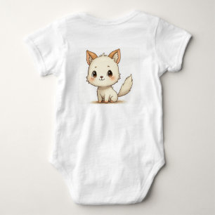 Body un chien mignon et des vêtements pour bébé