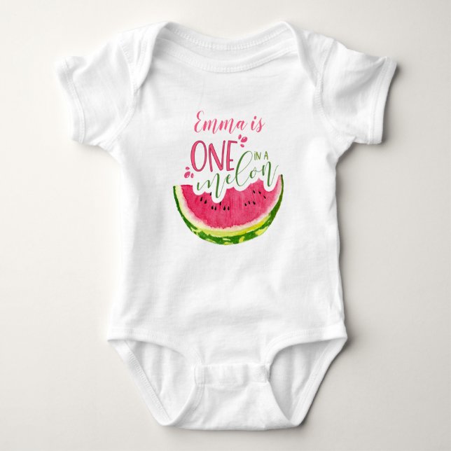 Body Un dans une Melon Girl Watermelon Bodysuit (Devant)