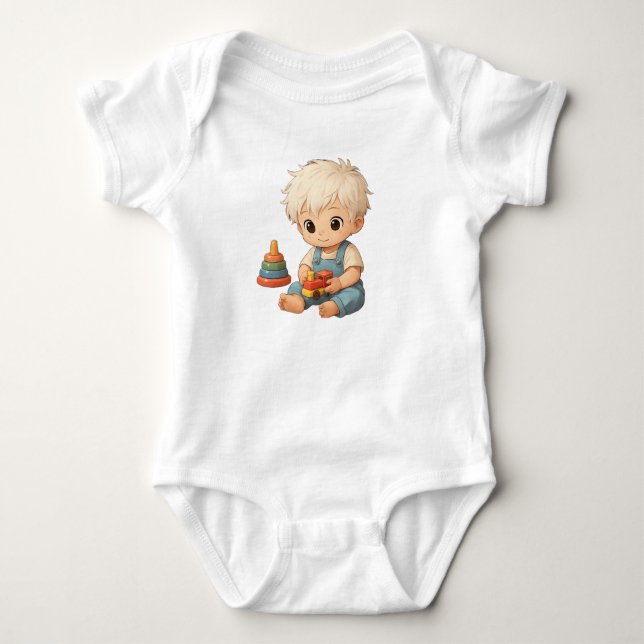 Body Un petit t-shirt avec des illustrations amusantes  (Devant)